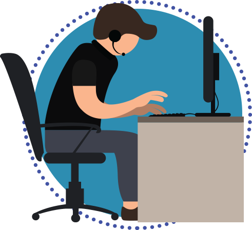 homem no computador